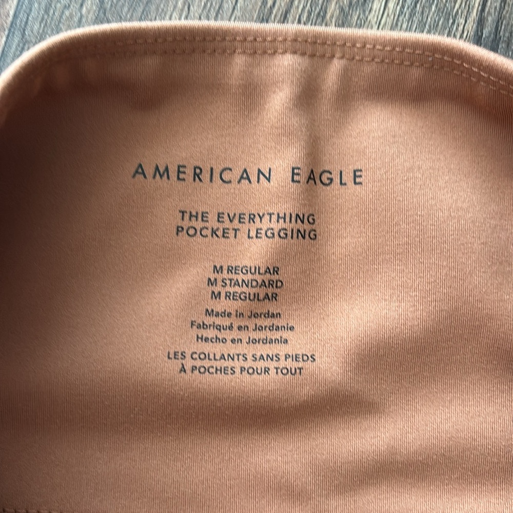 American Eagle Everything Pocket Copper Brown Rust Athletic Leggings medium - Picture 5 of 7